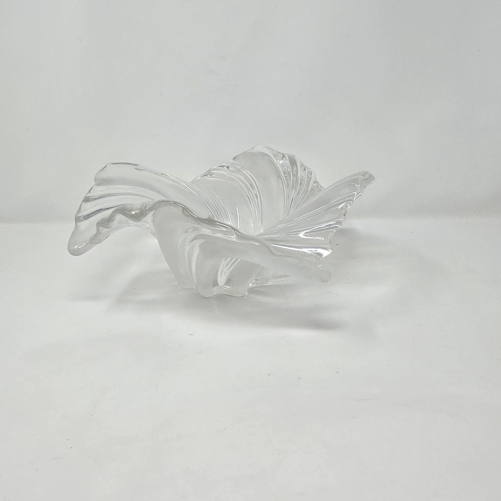 Mikasa belle epoque centerpiece crystal glass large wave swirl germany bowl